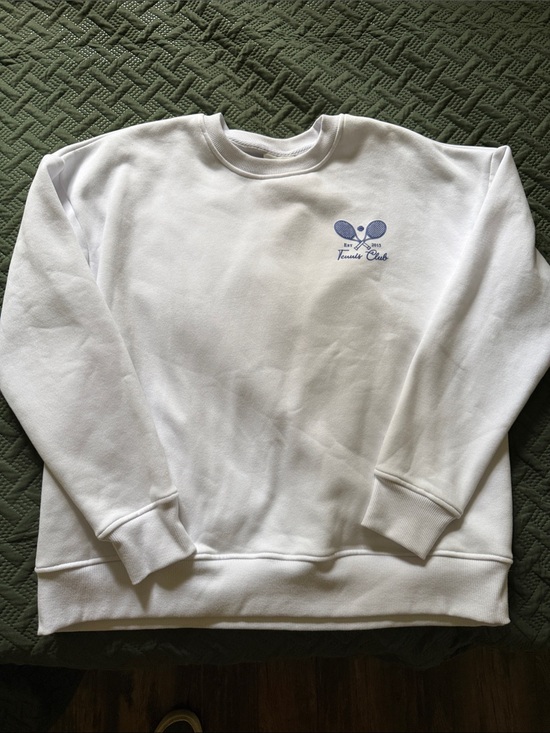 Wilo The Label Tops - WILO the label White Tennis Club Crewneck Sweatshirt